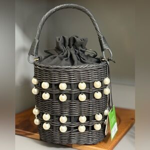 Kate Spade NY by Target, Pearl Embellished Basket Bucket Bag